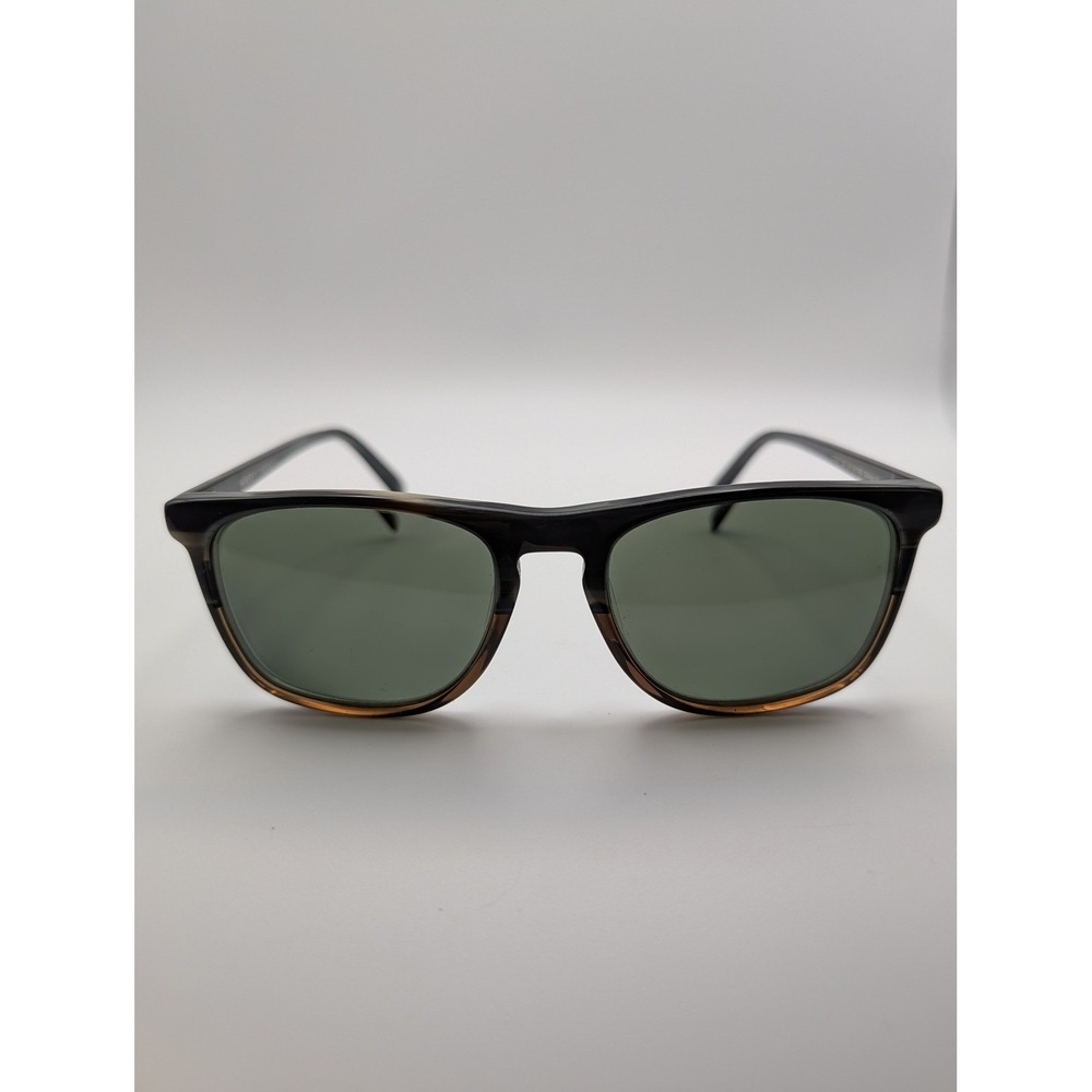 Warby Parker Madox Sunglasses Black Amber Fade Square Frame 55-18-145 Men Women